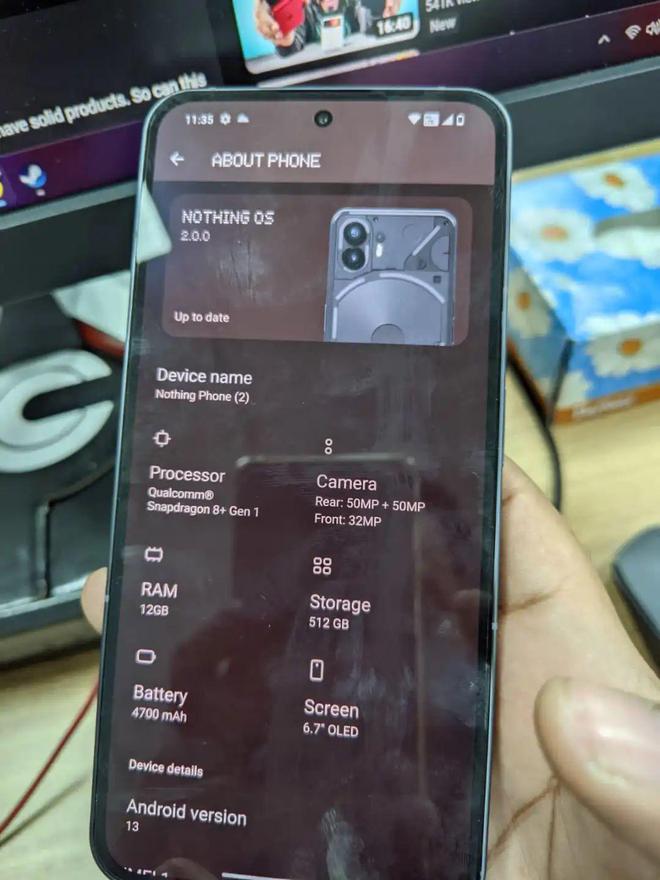 Nothing Phone（2）真机图曝光：延续透明后盖设计搭载骁龙8(图2)