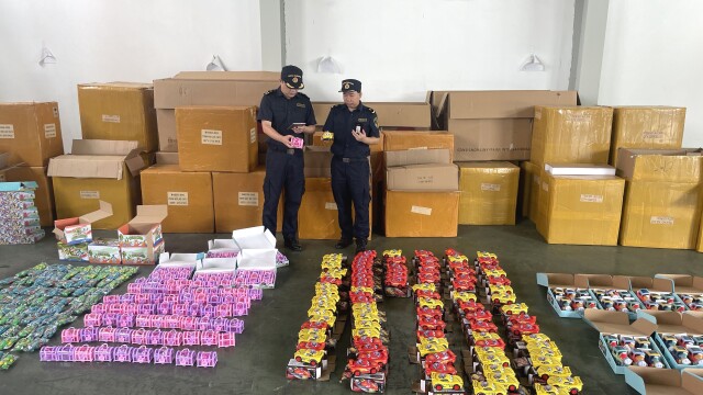 长沙海关查获侵权玩具9000件(图1)