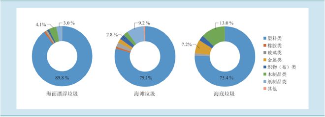 58 个区域海洋垃圾检测：废塑料占比高达 898%(图1)